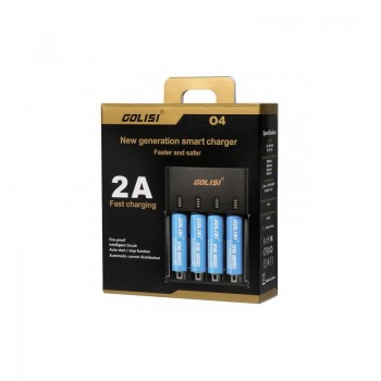 Golisi O4 2A Fast Smart Charger 4 Slot Volari.it