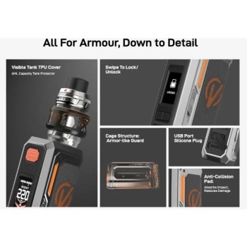 Kit Vaporesso Armour Octa con iTank T Dual Mesh Volari.it