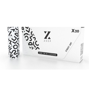 Puff Drip Tip di Cotone Street Art per Zeep 2 20pz Volari.it