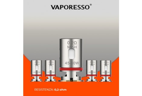 Resistenza Vaporesso GTX 0.20 Ohm 5pz