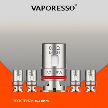 Resistenza Vaporesso GTX 0.30 Ohm 5pz