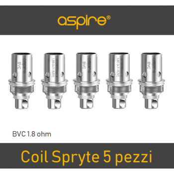 Resistenze Coil di Ricambio Aspire Spryte confezione 5 pz 1.2 Ohm Nic Salt