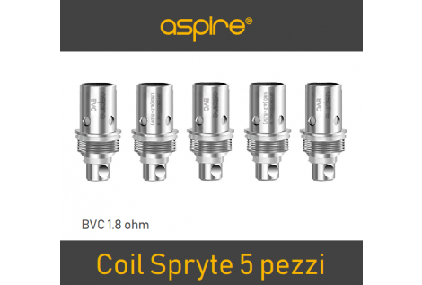 Resistenze Coil di Ricambio Aspire Spryte confezione 5 pz 1.2 Ohm Nic Salt