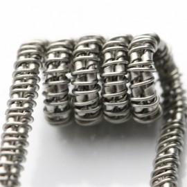 Staggered Fused Clapton Coil SS316L UD 0.15 ohm