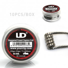 Staggered Fused Clapton Coil SS316L UD 0,2 ohm
