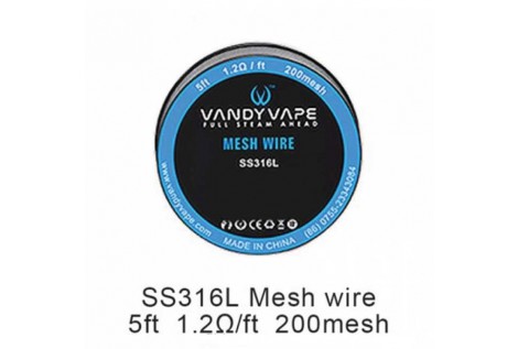 Vandy Vape Mesh Wire SS316L 0.9Ohm Volari.it
