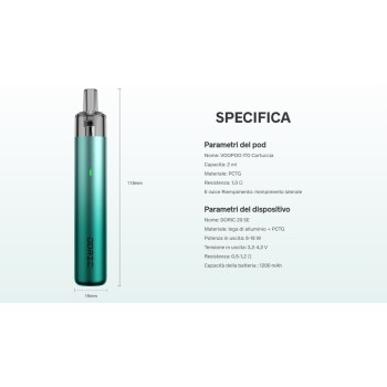 Voopoo Doric 20 SE Pod Kit 1200mAh